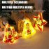 6pcs Hanging Christmas Lamp Cute Cartoon Snowman Socks Shape Creative Gifts For Christmas Tree New Year Decoration 6 piece set