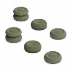 6pcs Joystick Cap Compatible For Steam Deck Fps/tps Chicken Eating Artifact Silicone Non-slip Thumbstick Cover army green