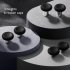 6pcs Joystick Switch Cap Gamepad Rocker Cap Keycap Set Compatible For Gulikit Ns34 Pro2 Ns08 09 Gaming Accessories black