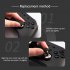 6pcs Joystick Switch Cap Gamepad Rocker Cap Keycap Set Compatible For Gulikit Ns34 Pro2 Ns08 09 Gaming Accessories black