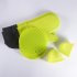 6pcs Kitchen Silicone Oven Mittens Set Heat Resistant Anti scalding Mini Oven Gloves With Hot Pads Pot Holders all Black
