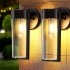 6pcs LED Solar Garden Lights With 600MAH NI MH Battery IP65 Waterproof Energy Saving Solar Powered Outdoor Courtyard Lamp wall mounted