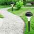 6pcs Outdoor Led Solar Lights Colorful Ip65 Waterproof Garden Light For Lawn Patio Yard Decoration warm light