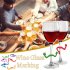 6pcs Silicone Wine Glass Identifier  Hand Dancing Shaped Cup Recognizer For Bar Party 6 colors random