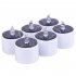 6pcs Solar powered Led Candle Light Outdoor Lanterns Candle  Lamp For Party Bar Decoration 6 pieces