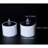 6pcs Solar powered Led Candle Light Outdoor Lanterns Candle  Lamp For Party Bar Decoration 6 pieces