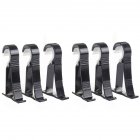 6pcs pack Aluminum Alloy Roman Rod Holder Curtain  Bracket Household Accessories Black