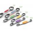 6pcs set Stainless Steel Colored Double head Measuring Spoons 6 piece set
