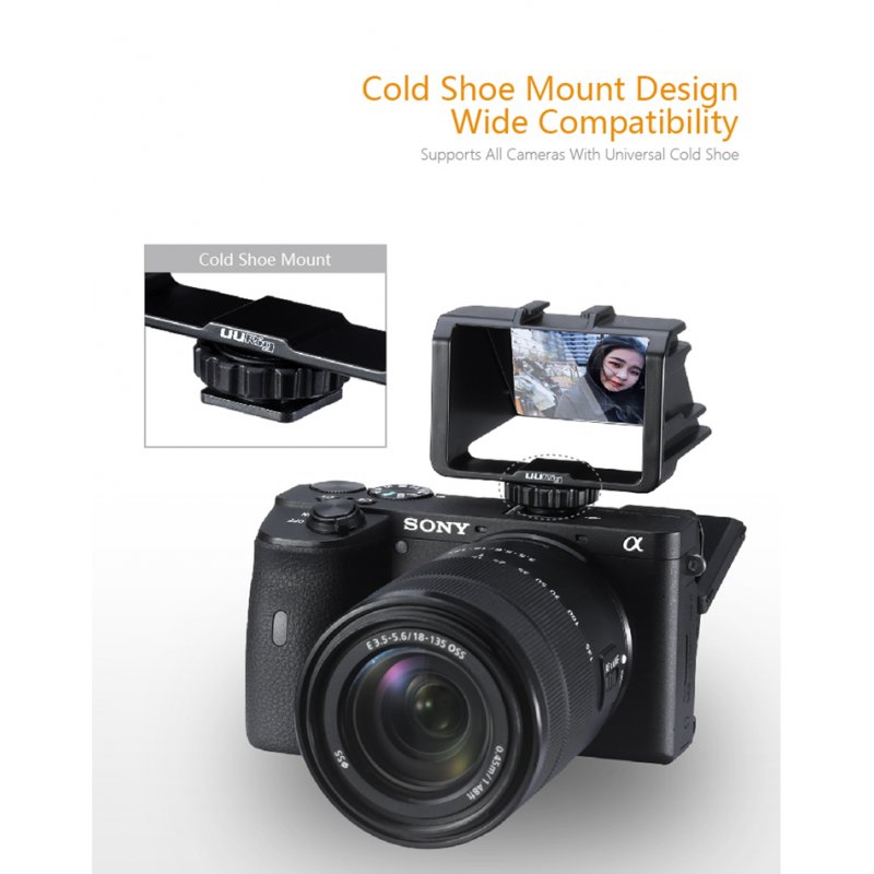 Plastic Selfie Flip for Sony A6500 / 6300 / A7M3 A7R3 Nikon Z6Z7 Mirrorless Camera Solution 