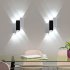 6w Led Wall Lamp 120 Degrees Modern Design Bedroom Bedside Lights For Garden Street Balcony Decor warm light