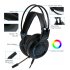 7 1 Surround Sound Gaming Headset With Microphone LED Colorful Game Headphones Bass Stereo for Xbox  black