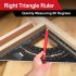 7 12 Inch Carpentry Triangle Ruler Adjustable Carpenter Layout Square Woodworking Tools Imperial 7inch
