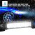 7  120W LED Work Light Bar Spot Beams 6000K Super Bright Headlight Driving Light black