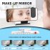7 4 Inch Led Digital Projector Snooze Clock Acrylic Mirror Double Alarm Clocks Projection Wakeup Clock black body white letter