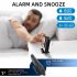 7 4 Inch Led Digital Projector Snooze Clock Acrylic Mirror Double Alarm Clocks Projection Wakeup Clock black body white letter