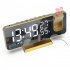 7 5 Inch Projection  Alarm  Clock Fm Radio Timer With Projection Snooze Clock Led Digital Clock Double Alarm Clock Led Digital Projector Rose gold