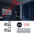 7 5  Led Digital Projector 180 Degree Adjustable Brightness Dual Alarm Clock Fm Radio Timer Black body blue character