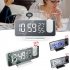 7 5  Led Digital Projector 180 Degree Adjustable Brightness Dual Alarm Clock Fm Radio Timer black body white character