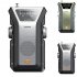 7 5W Hand Crank Radio With 4000mAh Battery AM FM WB 87 108 MHZ 520 1710 KHZ 162 400 162 550MHZ LED Flashlight Emergency Radio ArmyGreen
