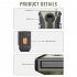 7 5W Hand Crank Radio With 4000mAh Battery AM FM WB 87 108 MHZ 520 1710 KHZ 162 400 162 550MHZ LED Flashlight Emergency Radio ArmyGreen
