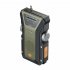 7 5W Hand Crank Radio With 4000mAh Battery AM FM WB 87 108 MHZ 520 1710 KHZ 162 400 162 550MHZ LED Flashlight Emergency Radio silver gray