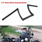 7/8'' 22mm Motorcycle Drag Z-Bar Pullback Handlebar for  Honda black