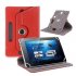 7 8 9 10 Inch Universal 360 Degree Rotating Four Hook Leather Tablet Protection Case Red 7 inch