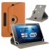 7 8 9 10 Inch Universal 360 Degree Rotating Four Hook Leather Tablet Protection Case Sky blue 8 inch