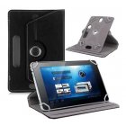 7 8 9 10 Inch Universal 360 Degree Rotating Four Hook Leather Tablet Protection Case black 10 inch