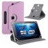 7 8 9 10 Inch Universal 360 Degree Rotating Four Hook Leather Tablet Protection Case Pink 8 inch