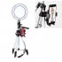 7 9 inch Led Fill Light Dimmable Ring Portable Ring Light with Tripod Silver