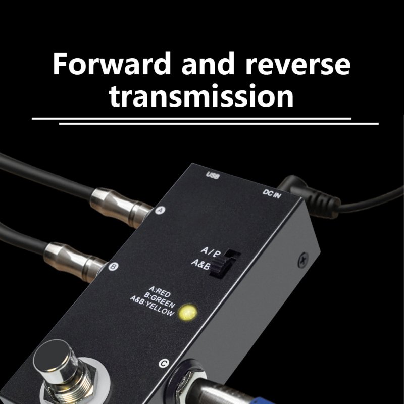 Aby Metal Guitar Effect Pedal Mini Pedal Bidirectional Circuit Selector Processor Electric Guitar Effector 