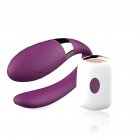 7 Frequency U-shape Wireless Remote Control <span style='color:#F7840C'>Couple</span> <span style='color:#F7840C'>Vibrator</span> G Spot Massage Adult Female Toy purple