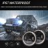 7 INCH 140W LED Headlights Round Halo Angle Eye For Jeep Wrangler JK TJ LJ 97 17 C0018