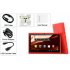 7 Inch Android 4 0 tablet PC with a powerful 1GHz CPU  512MB RAM in a stylish  red appearance lets you control the power conveniently