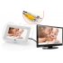 7 Inch Digital Wireless Baby Monitor with 3 wireless cameras that have a 1 4 CMOS sensor and night vision