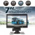 7 Inch Hd Screen Car Monitor Usb 2 way Video Input Player Reversing Display  without Remote Control Battery  AV interface
