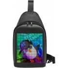 7 Inch Led Backpack Full Color Screen Waterproof Travel Laptop Black