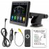 7 Inch MP5 Player Compatible for Carplay Android Auto Wireless Portable Car Stereo Touch Screen Black F133