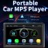 7 Inch MP5 Player Compatible for Carplay Android Auto Wireless Portable Car Stereo Touch Screen Black F133