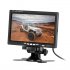 7 Inch TFT LCD monitor can be easily hooked up to your rear view parking camera to provide you with a clear view of all that happens behind your car 