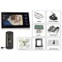 7 Inch Touch Button Monitor Video Door Phone and camera set featuring Night Vision and a Durable Vandal Proof Metal Casing  