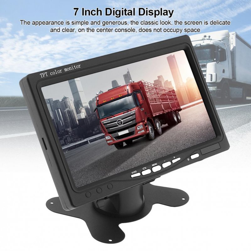 7 Inch Ultra Thin TFT LCD HD Monitor Audio Video AV Car Home Monitor  7 inch 800*480
