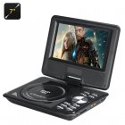7 Inch kids portable dvd player with 7 inch wide screen display  watch movies  read e books  or listen to FM music  With game controller and TV antenna 