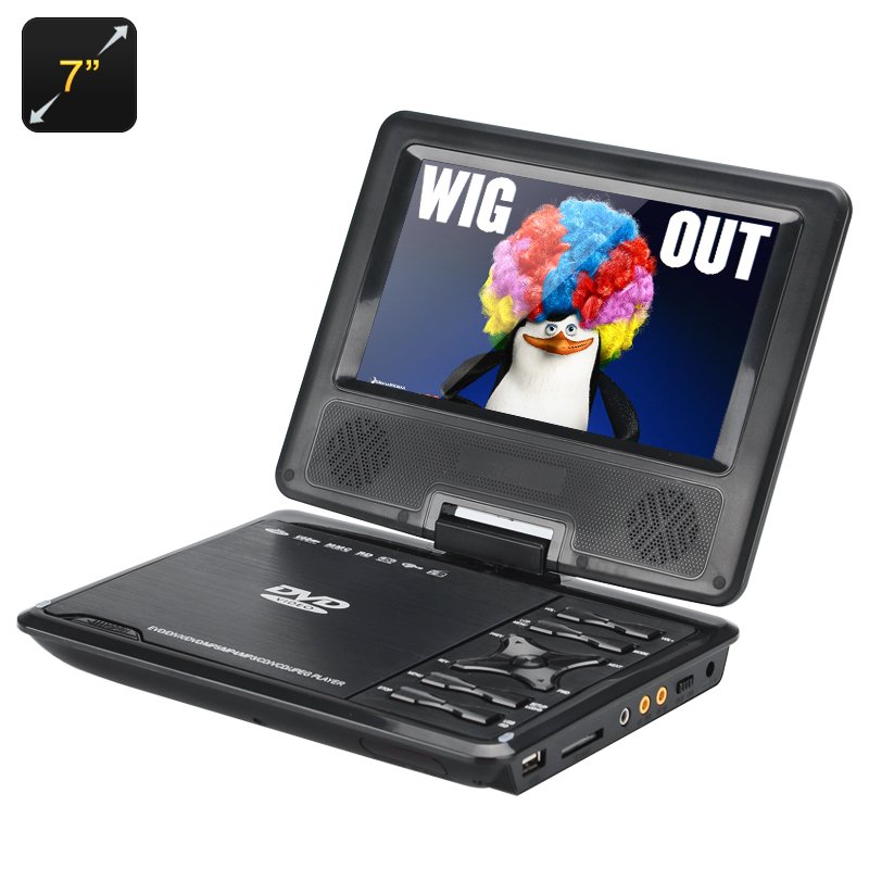 7 Inch Portable DVD Player for Kids
