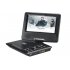 7 Inch portable DVD player  Comes with a game controller so you can download and play emulator games  FM Radio  TV Antenna  Ebook reading  and more 