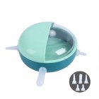 7 Pcs/set Bionic  Breastfeeding  Feeder Set Healthy Insect Protective Cover Convenient Detachable Pacifier Colored Feeding Bowl Pet Caring Tool Blue