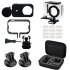 7 Pcs set For Xiaomi Mijia 4K Mini Camera Waterproof Housing Case Side Frame Cover Silicone Shell Full Protect Kit Bag  7 pcs set