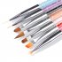 7 Pcs set Nail Art Brush Set Different Sizes Polish UV Gel Painting Nail Brushes