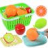 7 Pcs set Simulation  Fruit  Food  Set Sliced in half Fruit Model Early Educational Toys For Kids Random Color